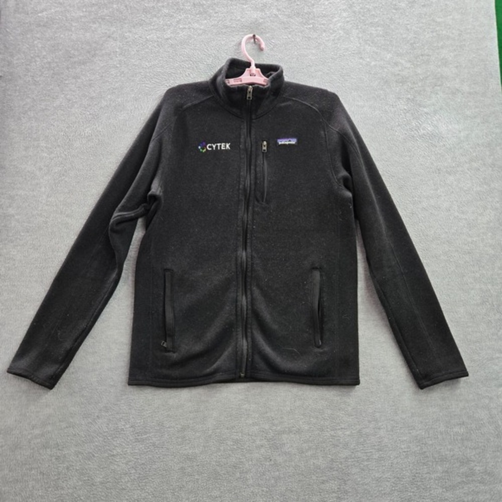 Patagonia Women Jacket M Black Better Sweater Long Sleeve Polyester Logo